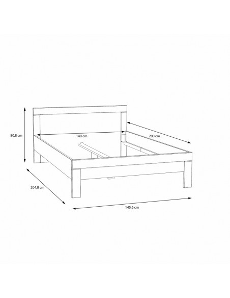 Łóżko młodzieżowe 140 Snow
