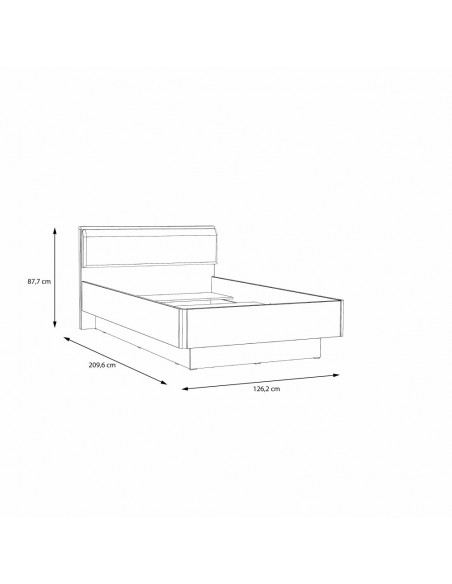 Łóżko młodzieżowe 120 Snow