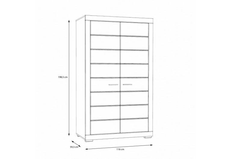 Szafa ubraniowa Snow