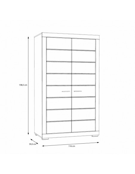 Szafa ubraniowa Snow