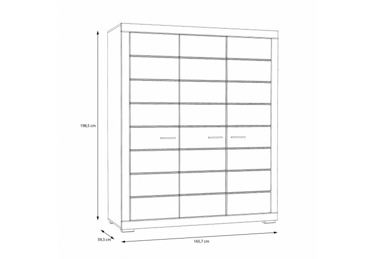 Szafa ubraniowa Snow