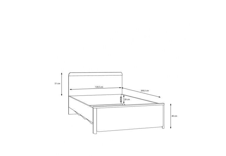 Łóżko młodzieżowe 120 Surfinio