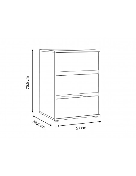 Komoda wewnętrzna szafy Komoda wewnętrzna szafy