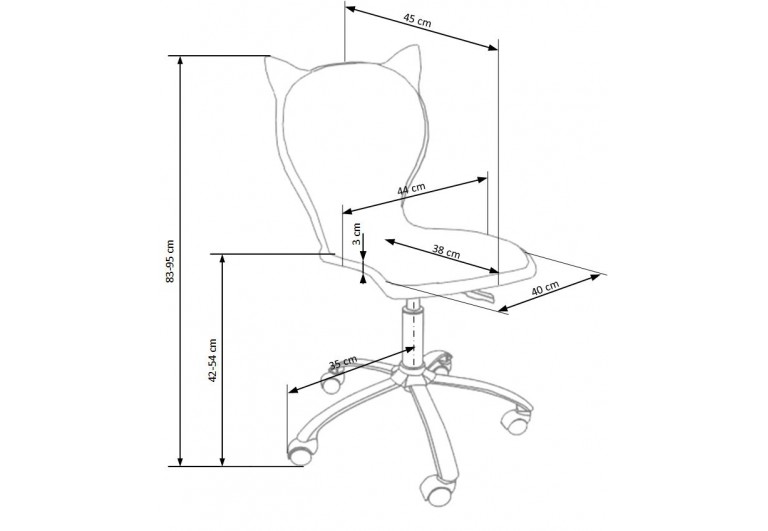 Fotel obrotowy Kitty 2 Fotel obrotowy Kitty 2