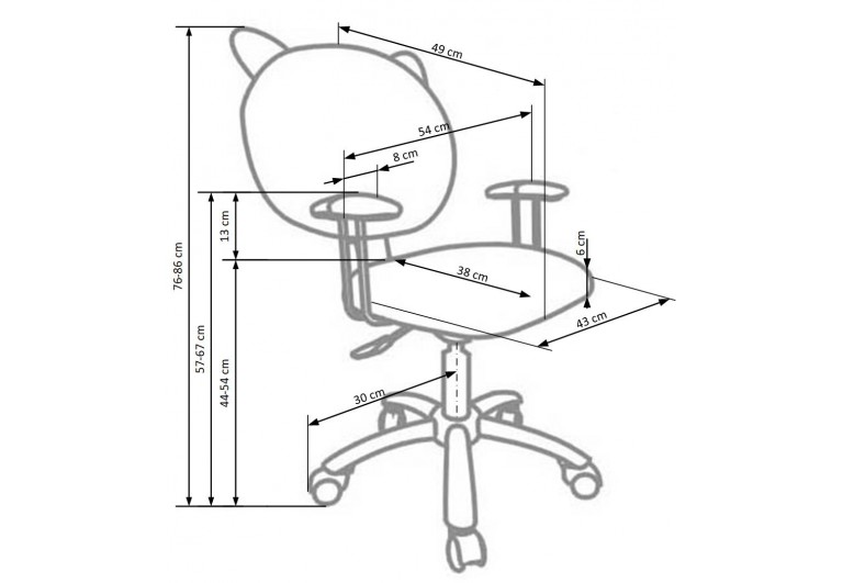 Fotel obrotowy Kitty
