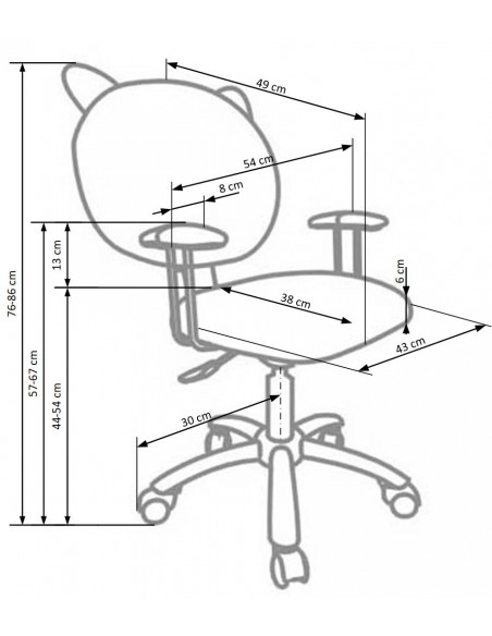 Fotel obrotowy Kitty