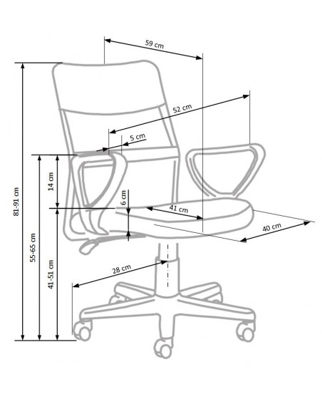 Fotel obrotowy Timmy
