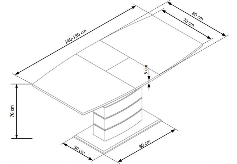 Stół rozkładany 140-180 Toronto