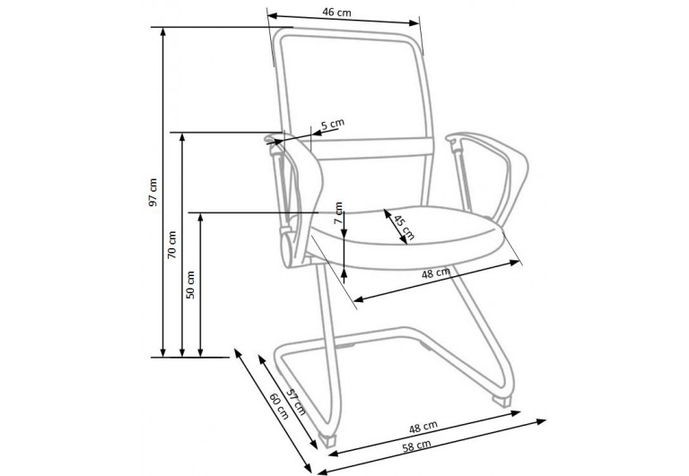 Fotel obrotowy Vire Skid
