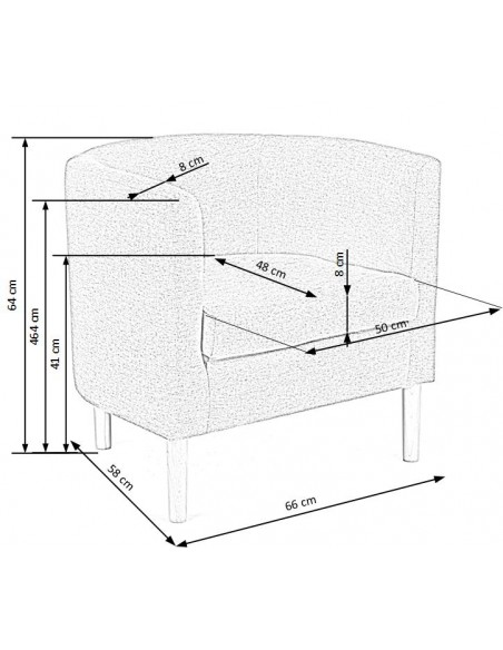 Fotel wypoczynkowy Clubby