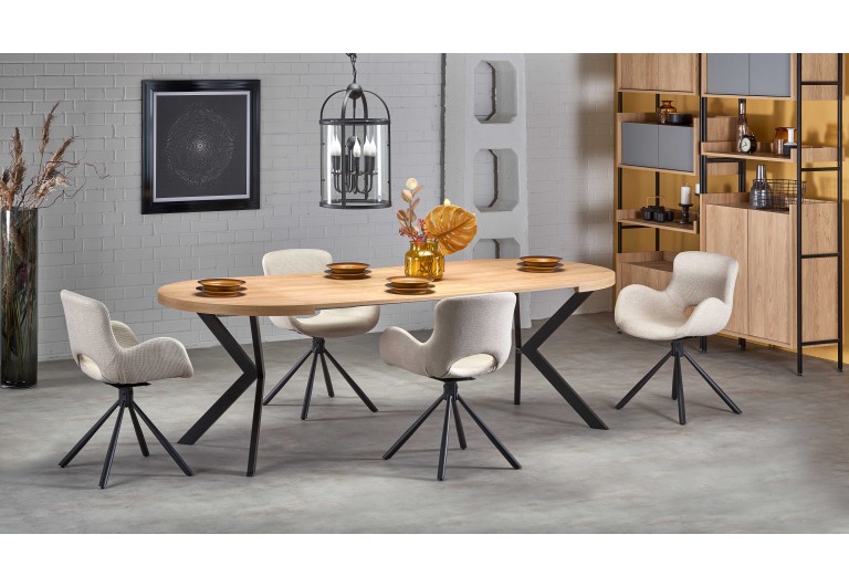 Stół okrągły rozkładany 100-250 Peroni 