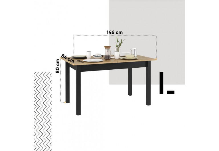 Stół 146-186 Quant QA-10