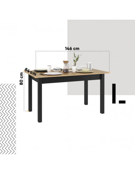 Stół 146-186 Quant QA-10