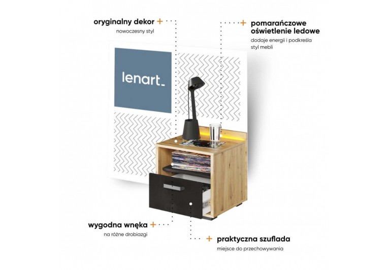 Szafka nocna Qubic QB-10