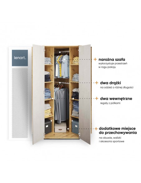 Szafa narożna Qubic QB-01