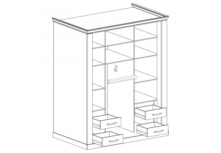 Szafa z lustrem Antica A-183