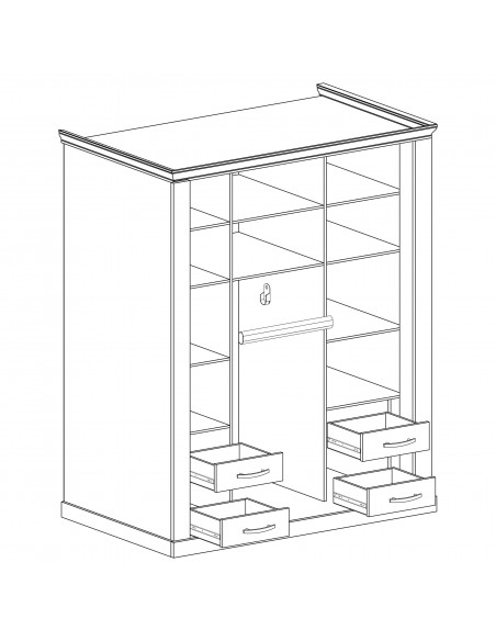Szafa z lustrem Antica A-183