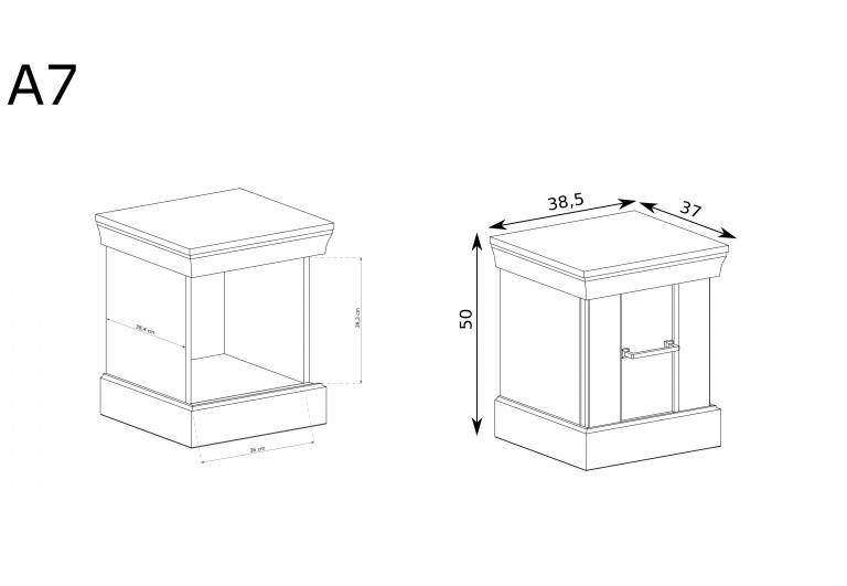 Szafka nocna Antica A-7