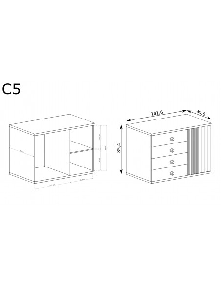 Komoda Cali C-5