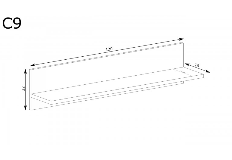 Półka Cali C-9