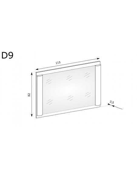 Lustro z ramą Dallas D-9