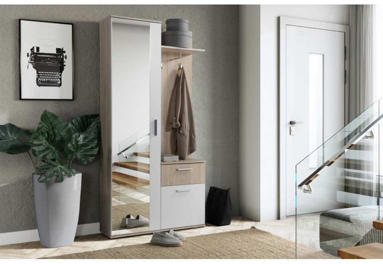 Garderoba z lustrem LUX