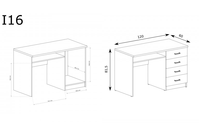 Biurko Indianapolis I-16