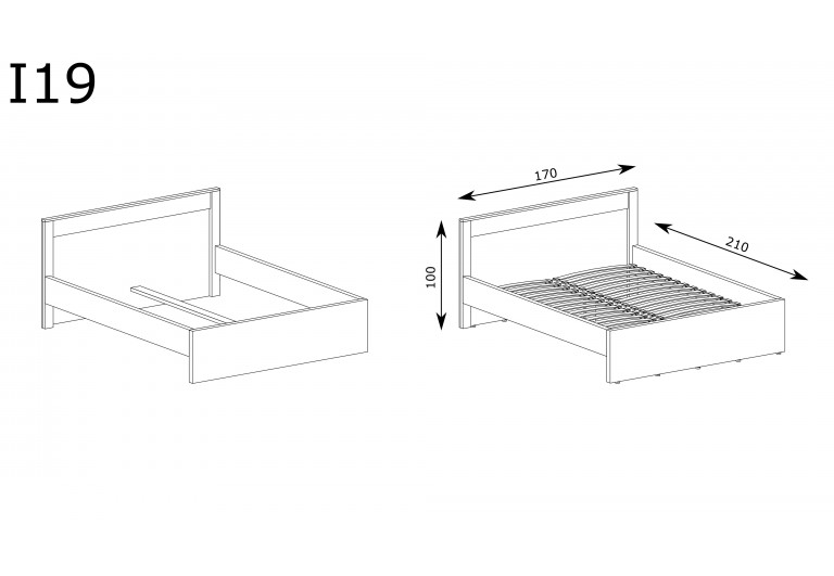 Łóżko 160 Indianapolis I-19
