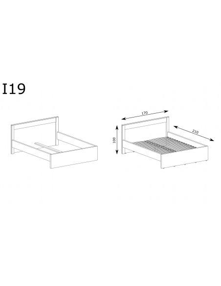 Łóżko 160 Indianapolis I-19