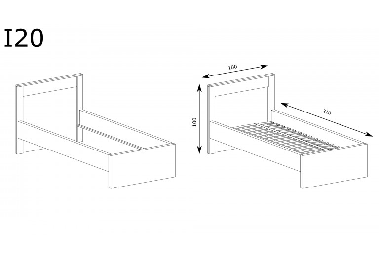 Łóżko 120 Indianapolis