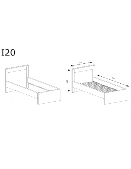 Łóżko 120 Indianapolis