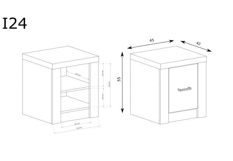 Szafka nocna Indianapolis I-24
