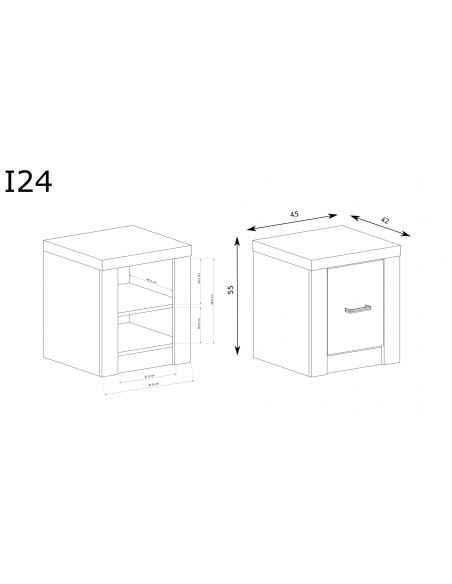 Szafka nocna Indianapolis I-24