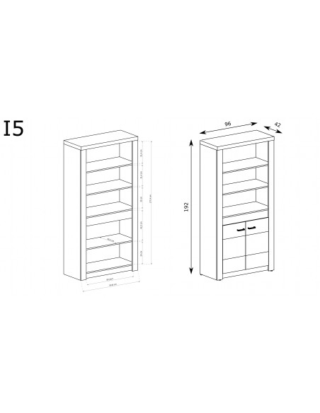 Regał Indianapolis I-5