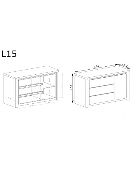 Komoda Livinio L-15