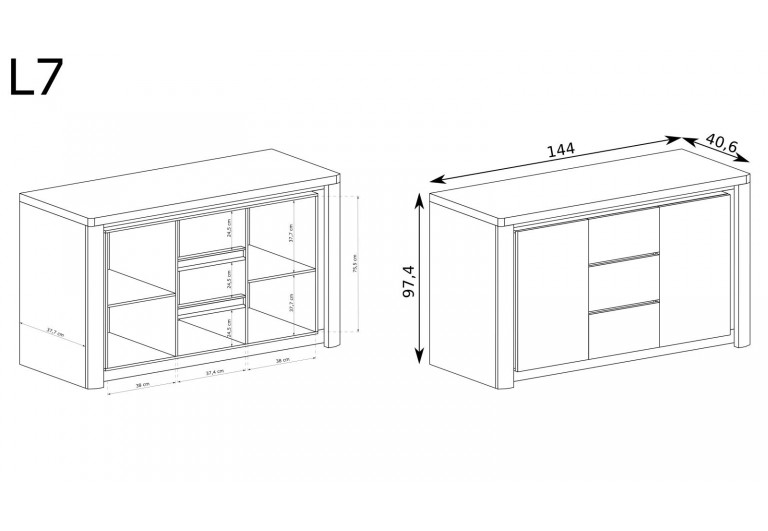 Komoda Livinio L-7