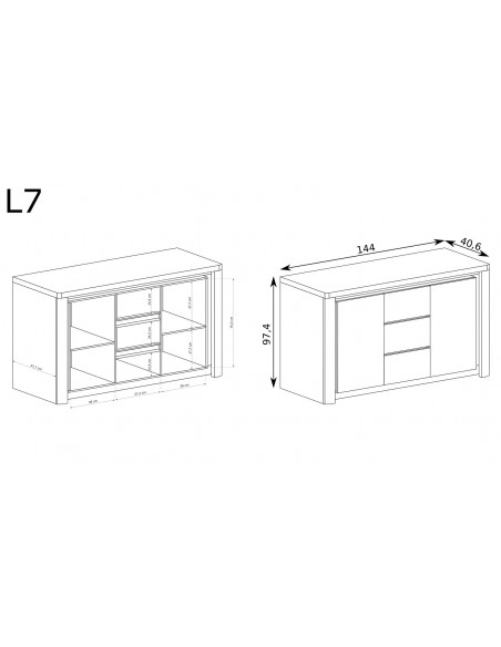 Komoda Livinio L-7