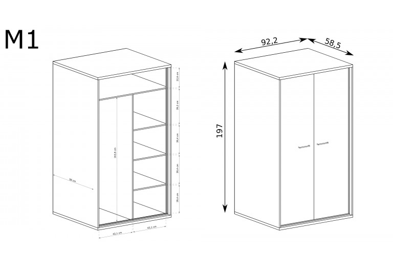 Szafa Mediolan M-1