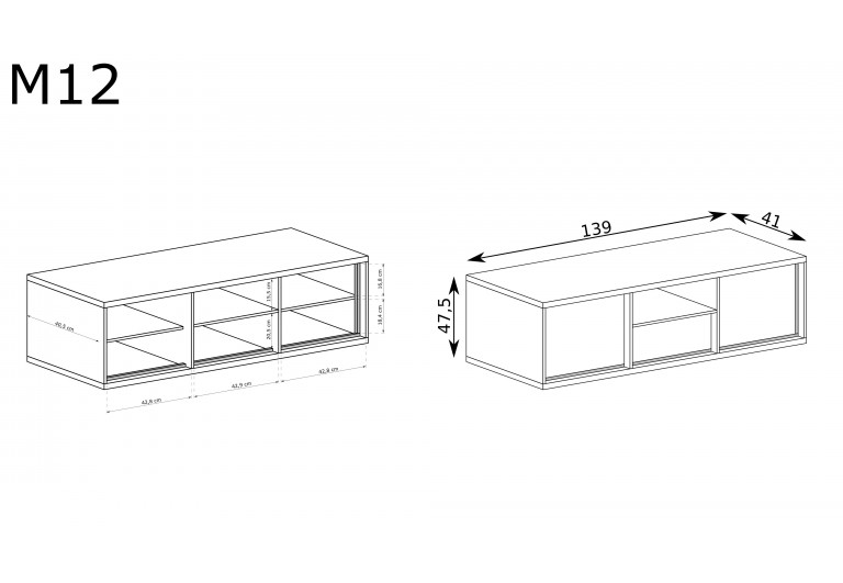 Szafka RTV Mediolan M-12