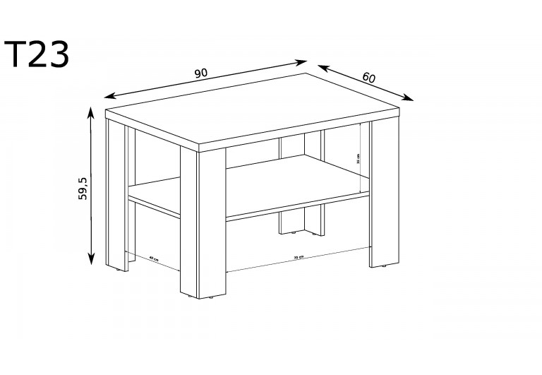 Stolik kawowy Tadeusz T-23