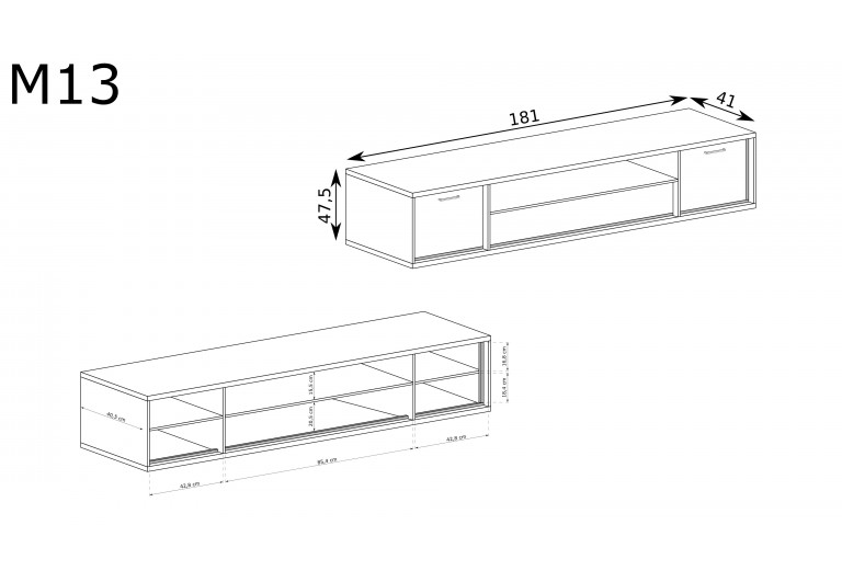 Szafka RTV Mediolan M-13