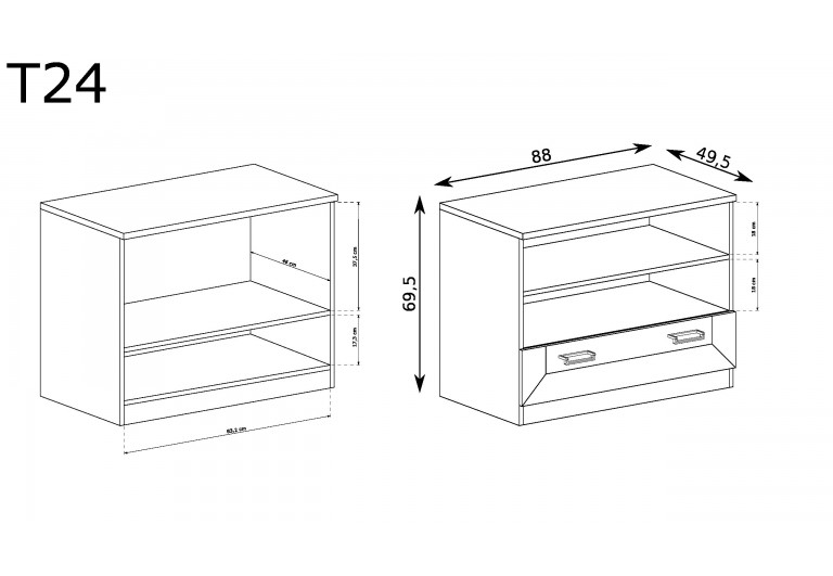Szafka RTV Tadeusz T-24