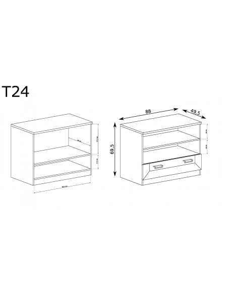 Szafka RTV Tadeusz T-24