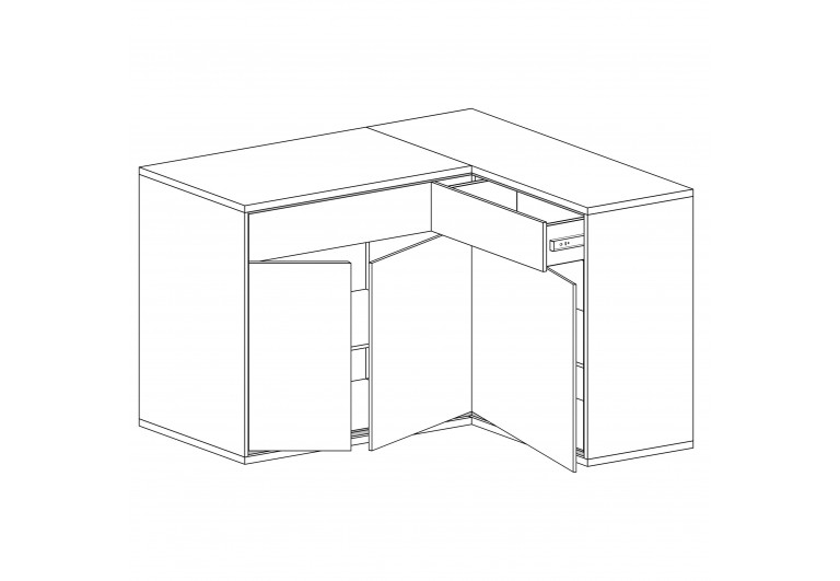 Komoda narożna Mediolan M-15