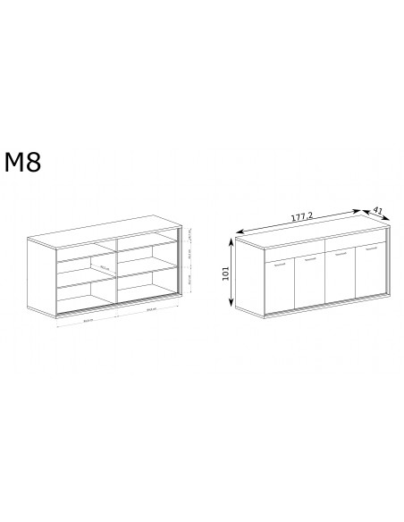 Komoda Mediolan M-8 Komoda Mediolan M-8