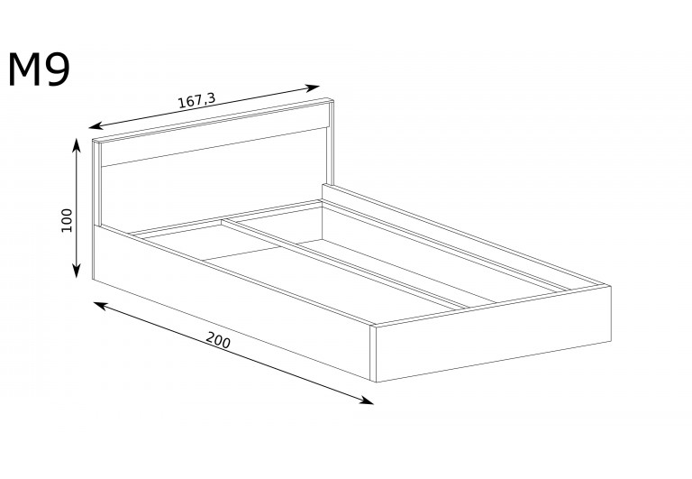 Łóżko 160 Mediolan M-9