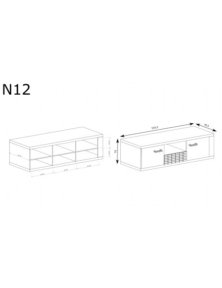 Szafka RTV Natural N-12