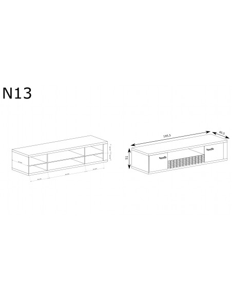 Szafka RTV Natural N-13