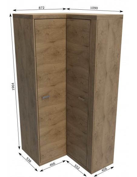 Szafa narożna Natural N-14