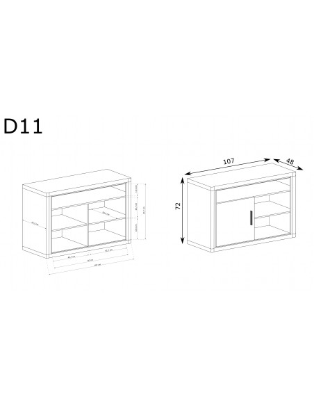 Szafka RTV Dallas D-11